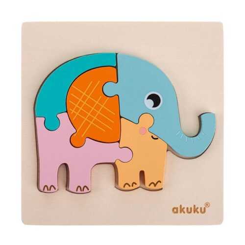AKUKU - fa baba puzzle Elefánt