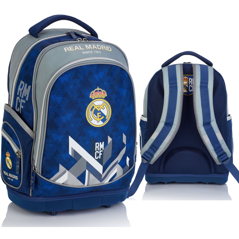 ASTRA - Iskolai hátizsák egyszínű aljjal REAL MADRID kék