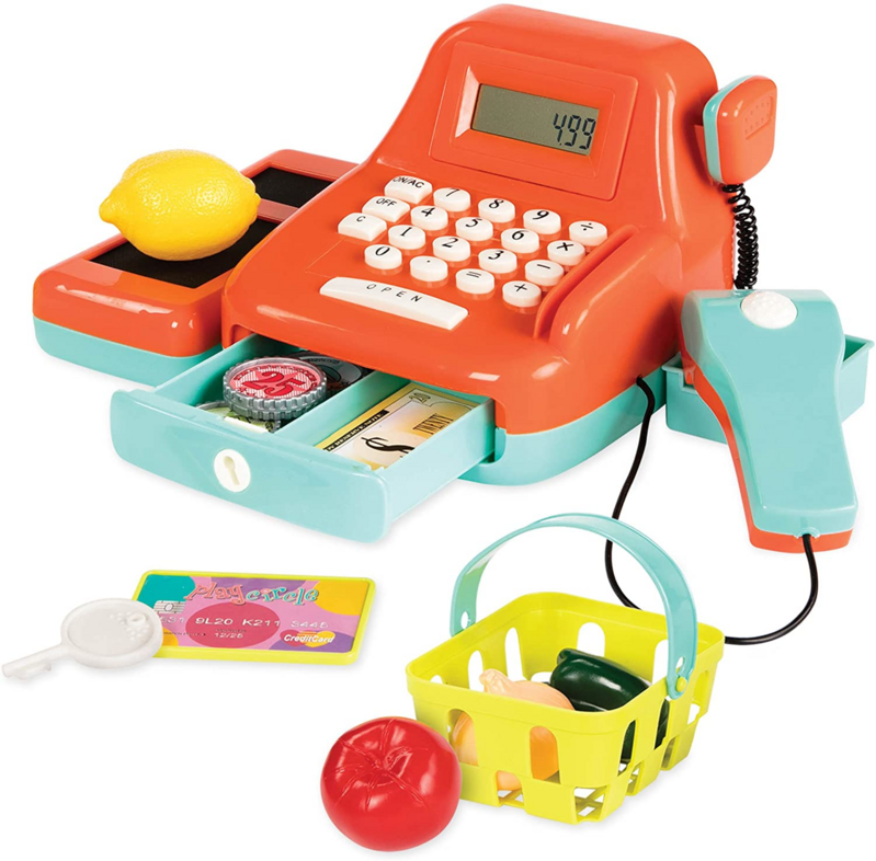 B-TOYS - Gyermek pénztárgép hangokkal és számológéppel