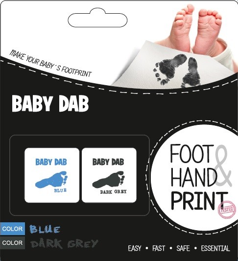 BABY DAB - Lenyomatkészítő kék+szürke