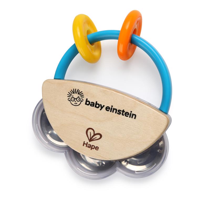 BABY EINSTEIN - Játék fa zenélő tamburin HAPE 3hó+