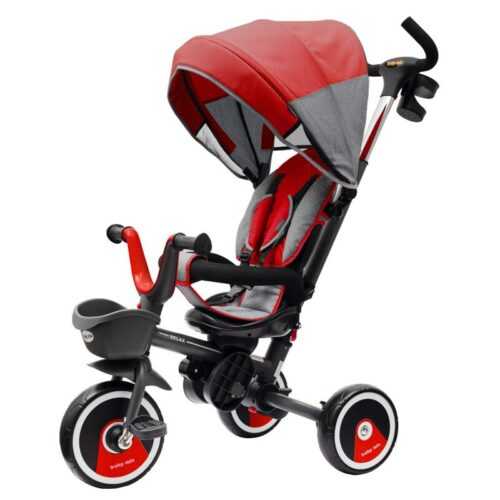 BABY MIX - Gyerek tricikli5az1-ben RELAX 360° piros