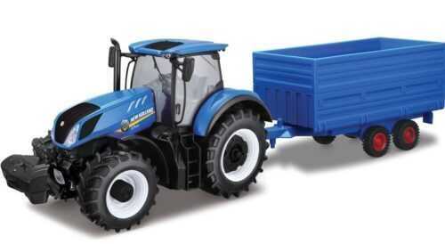 BBURAGO - 1:32 Farm New Holland traktor széna-mellékágazattal