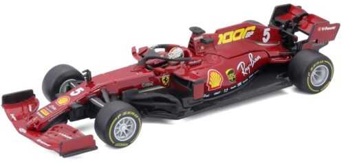 BBURAGO - 1:43 Ferrari Racing F1 SF1000 Tuscan GP 2020 sisakkal Sebastian Vettel nr.5