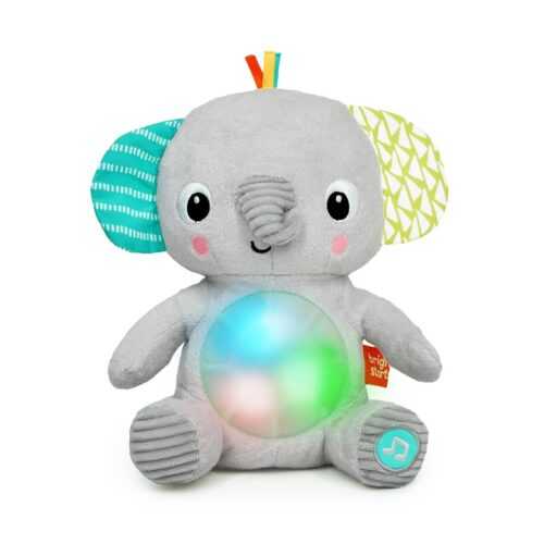 BRIGHT STARTS - Plüss játék zenélő világító Hug-a-bye Baby™ elefánt 0hó+