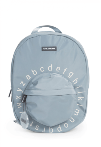 CHILDHOME - Gyerek iskolai hátizsák szürke és fehér színű
