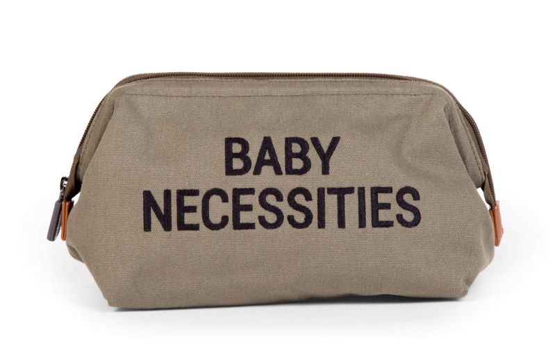 CHILDHOME - Pipere táska baba szükségletek vászon Khaki színű