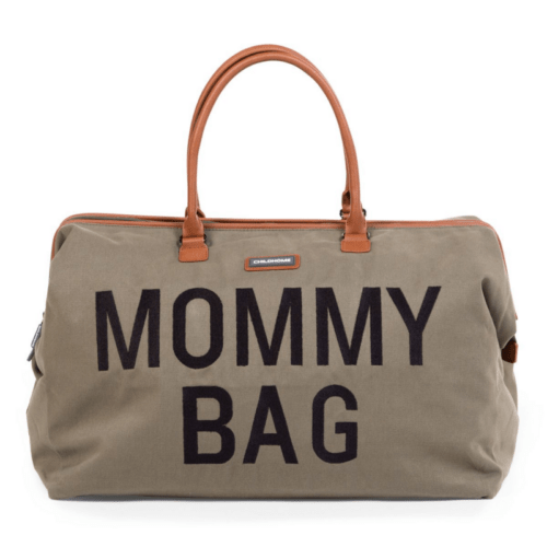 CHILDHOME - pelenkázó táska Mami táska vászon Khaki színű
