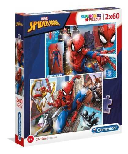 CLEMENTONI - Puzzle 2x60 Spiderman
