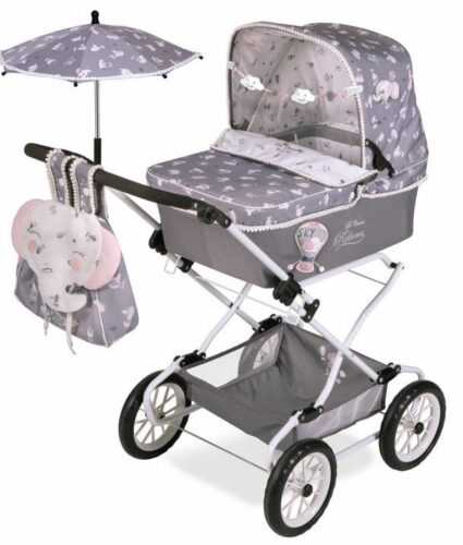 DECUEVAS TOYS - 82035 Összecsukható babakocsi REBORN babákhoz napernyővel és tartozékokkal SKY 2020-90 cm
