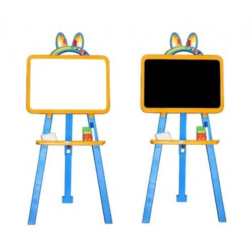 DOLONI - kétoldalas tábla (mágneses / rajz) 35cm x 48cm x 7cm - kék-sárga