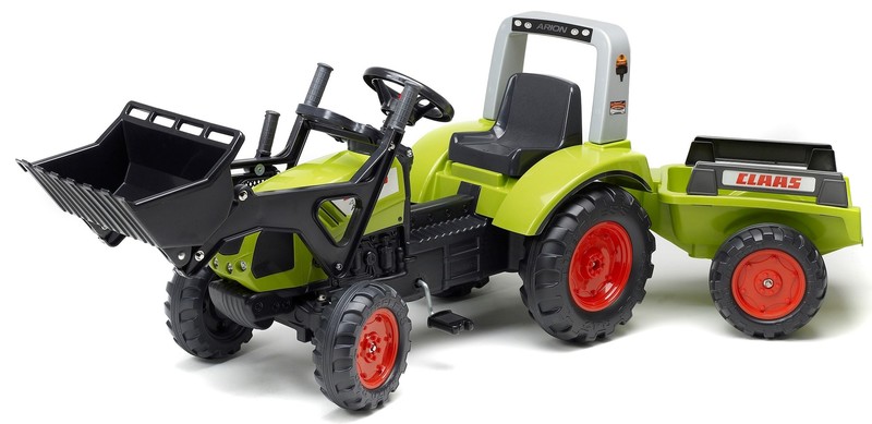 FALK - Pedálos traktor 1040 Clas Arion 430 markolóval és pótkocsival