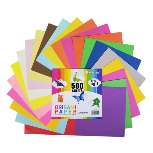 JUNIOR - Origami papír 15x15 cm 80g 500-20 mix
