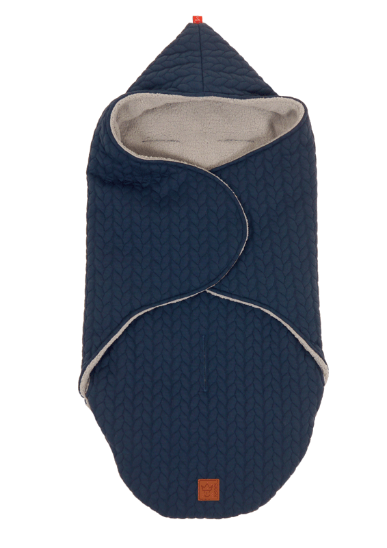 KAISER - Zavinovacia deka "Wrappy Knitty" super soft - Marine