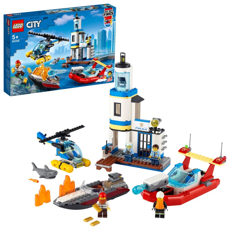 LEGO - City 60308 parti rendőrség és tűzoltó misszió