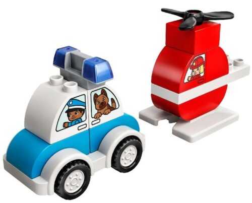 LEGO - DUPLO 10957 Tűzoltó helikopter és rendőrautó