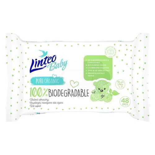 LINTEO - Baby 100% biológiailag lebontható 48 db