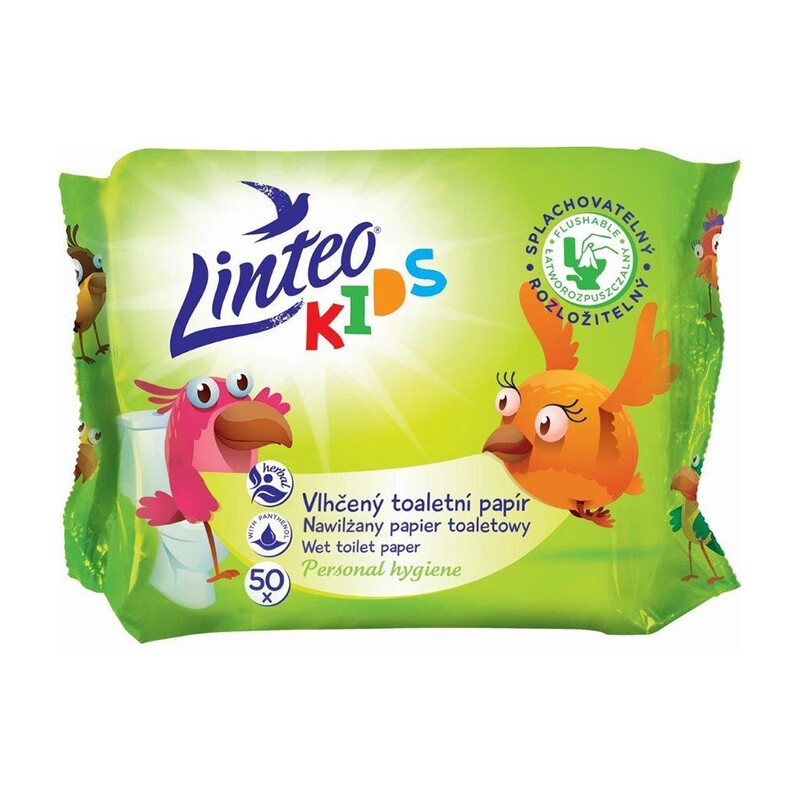 LINTEO - KIDS nedves WC-papír lehúzható 50 db