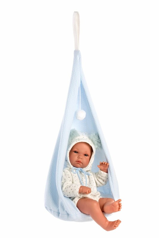 LLORENS - 63565 NEW BORN BOY - valósághű baba baba teljes vinil testtel - 35 cm