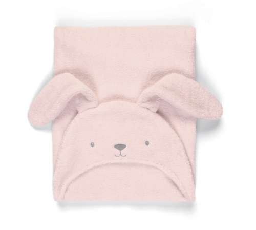 MAMAS & PAPAS - Pink Bunny kapucnis fürdőlepedő