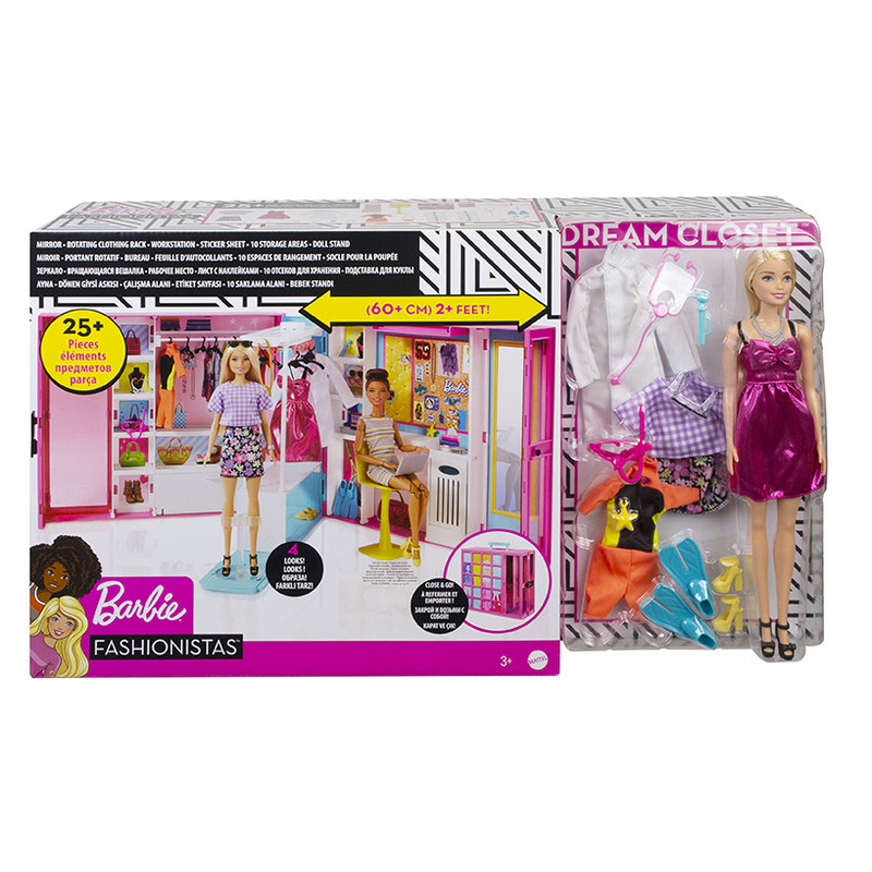 MATTEL - Barbie Dream szekrény babával