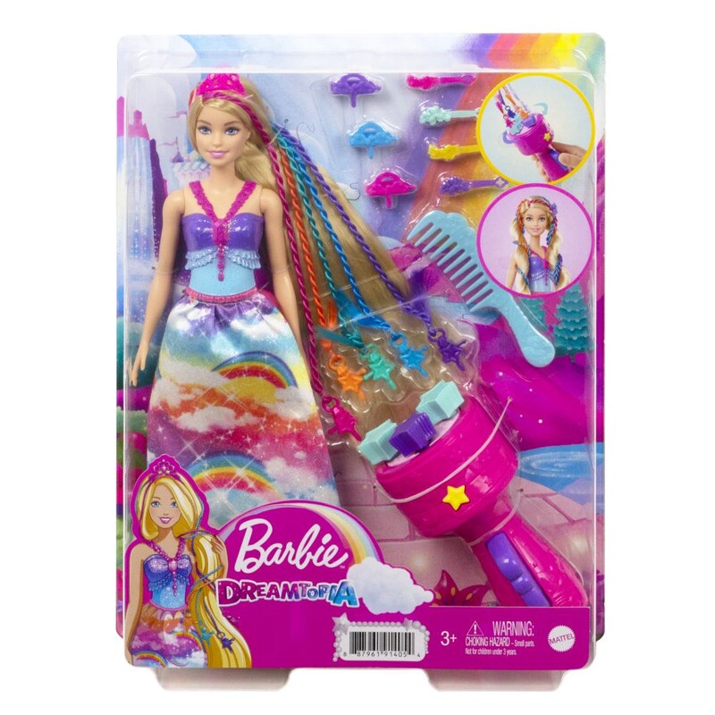 MATTEL - Barbie hercegnő színes hajjal