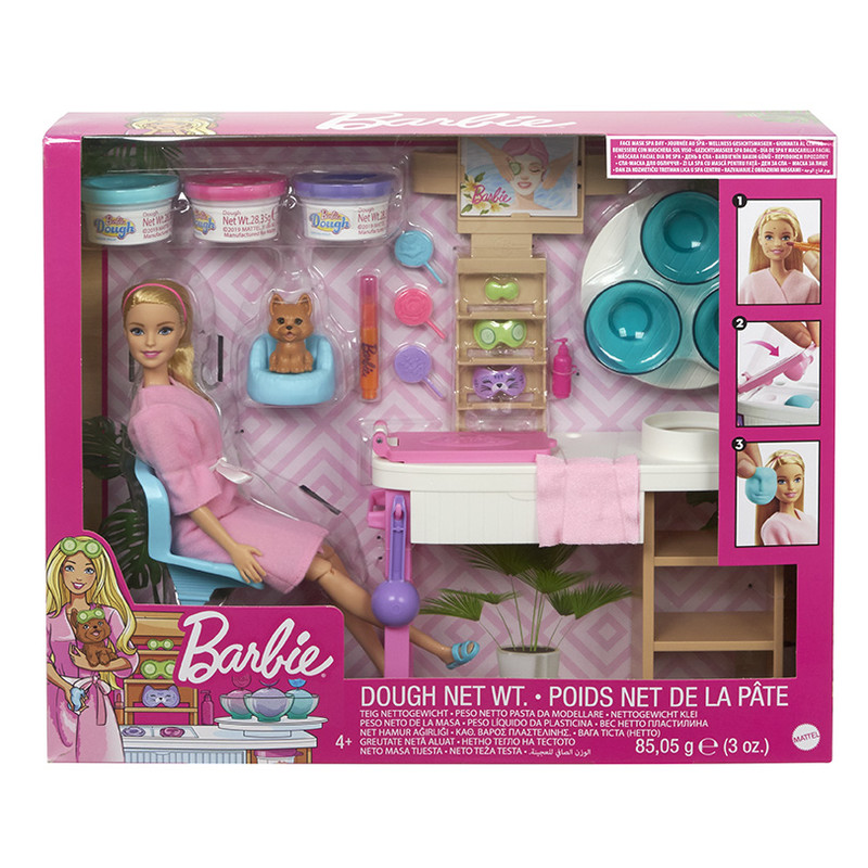 MATTEL - Barbie szépségszalon játék szett fehér lány