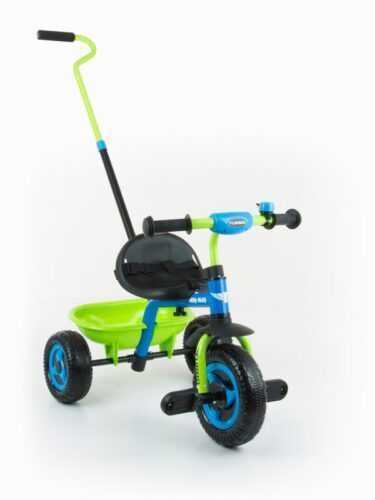 MILLY MALLY - Gyerek háromkerekű bicikli Boby TURBO blue-green