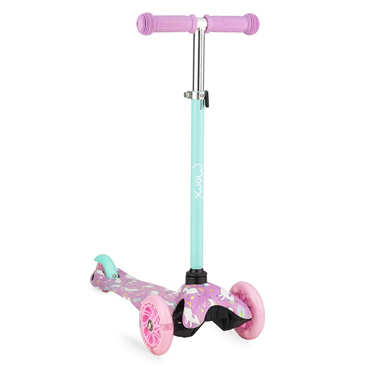 MoMi - WENDY 3 kerekű roller - purple unicorns