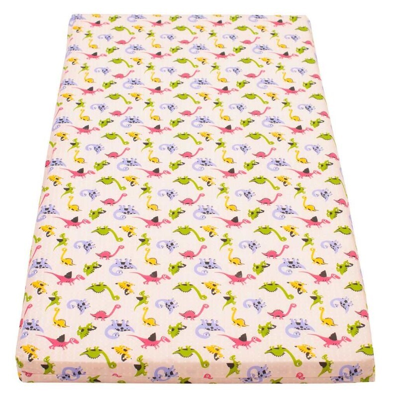 NEW BABY - Gyerek habszivacs matrac 120x60 rózsaszín - különféle minta