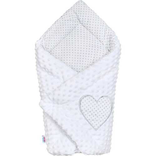 NEW BABY - Luxus pólya Minky-ből fehér 73x73 cm