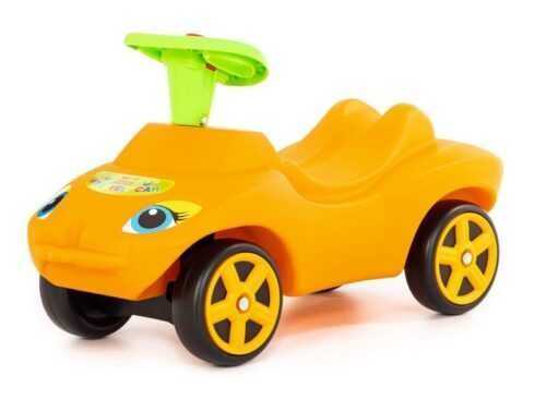 POLESIE - Lábbal hajtható narancssárga autó hanggal