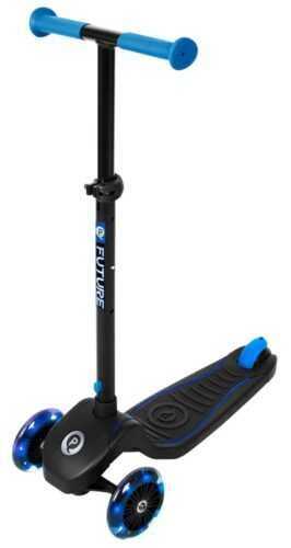 QPlay - Scooter Future fekete és kék LED fénnyel