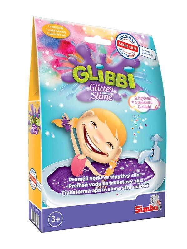 SIMBA - Glibbi Glitter Slime csillogó lila