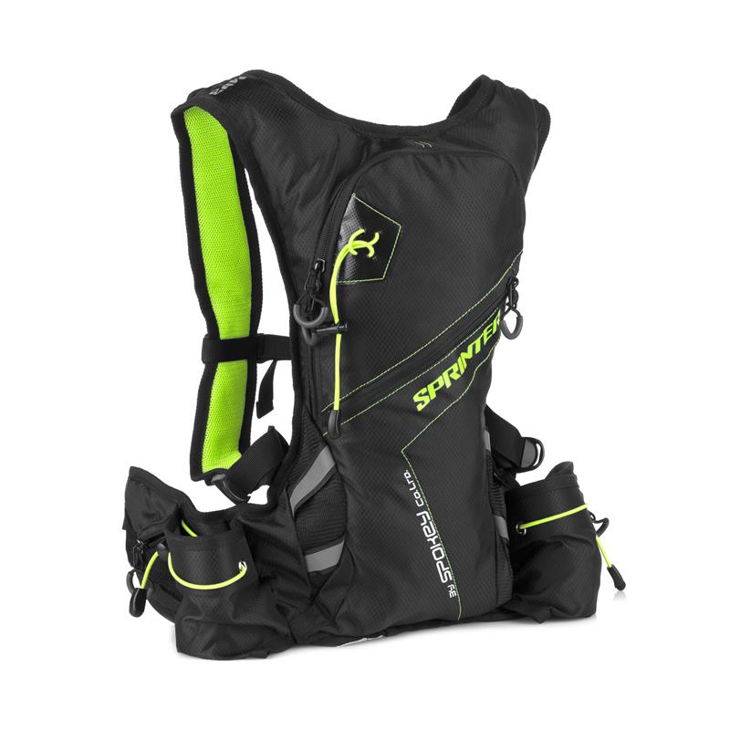 SPOKEY - SPRINTER - Kerékpáros és futó hátizsák 5l zöld és fekete