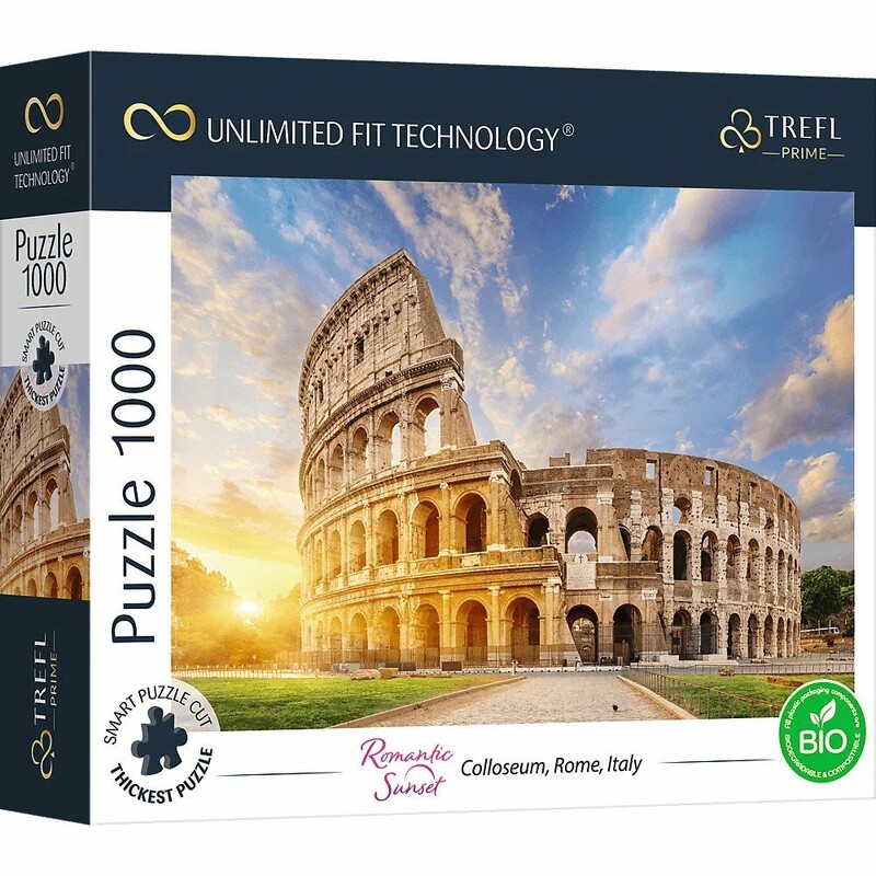 TREFL - Prime puzzle 1000 UFT - Romantikus naplemente: Colosseum Rómában
