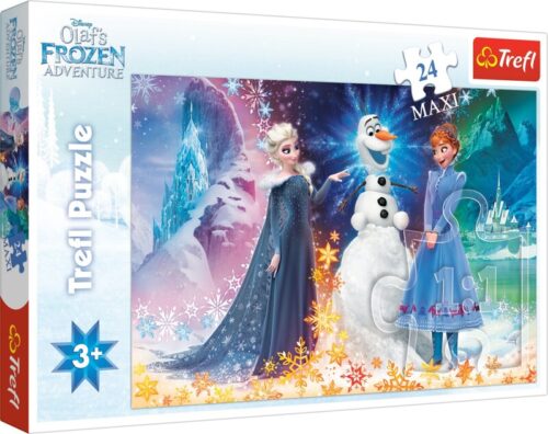 TREFL - Puzzle 24 Maxi Frozen 2 - Karácsony Olaffal