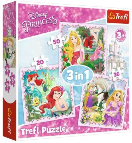 TREFL - Puzzle 3in1 Rapunzel
