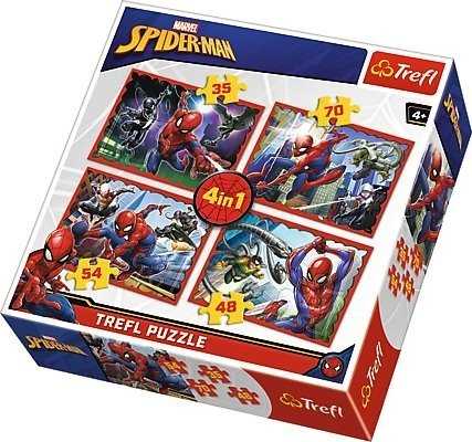 TREFL - Puzzle Spiderman 4v1