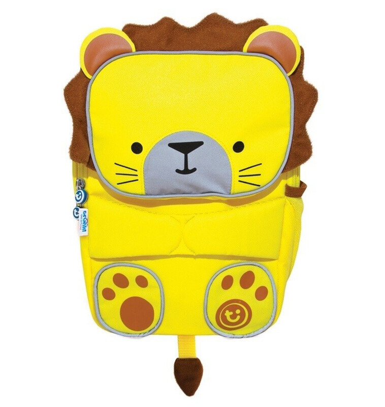 TRUNKI - Fényvisszaverő hátizsák sárga oroszlán 2r+