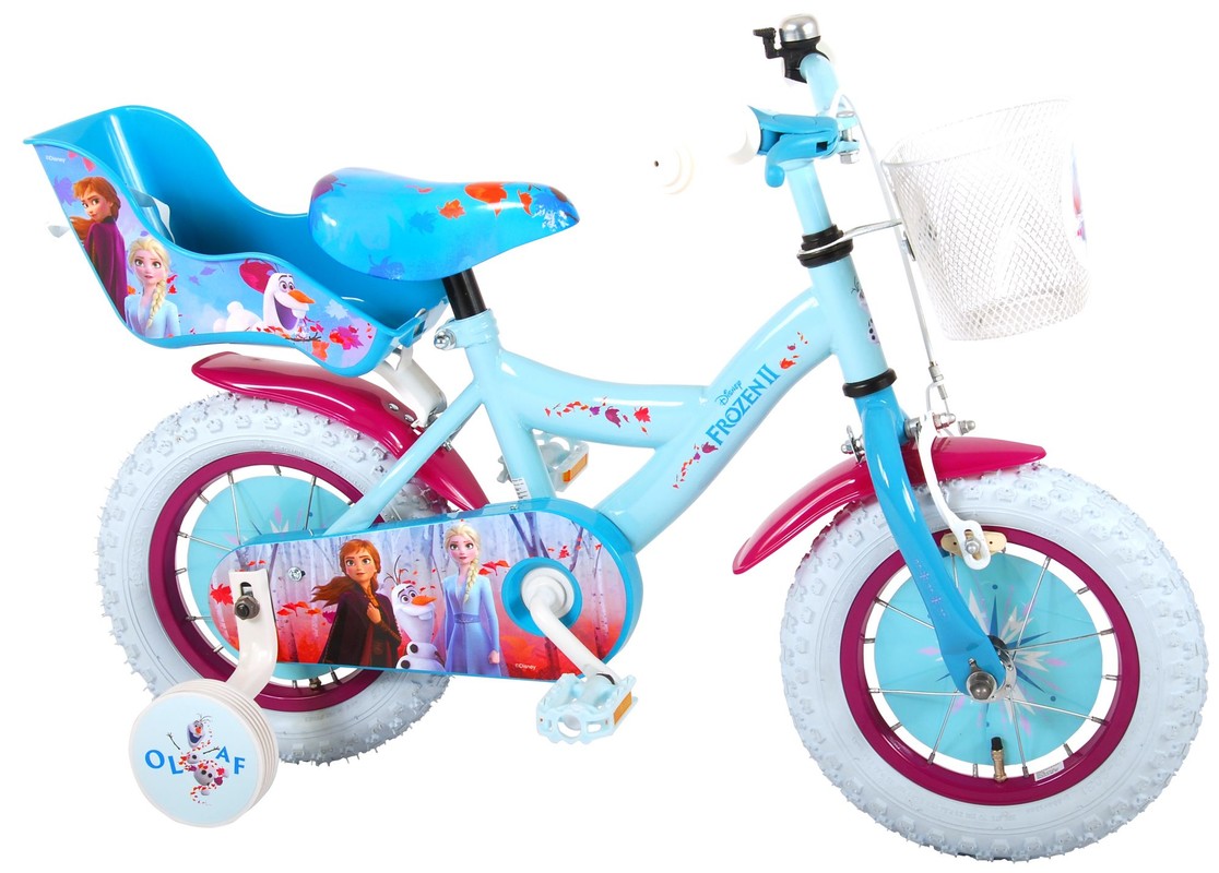 VOLARE - 12 "Disney Frozen 2 kék / lila gyermekkerékpár