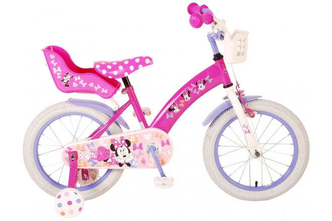 VOLARE - Disney Minnie! Gyermek kerékpár - lányok - 16 hüvelyk - rózsaszín