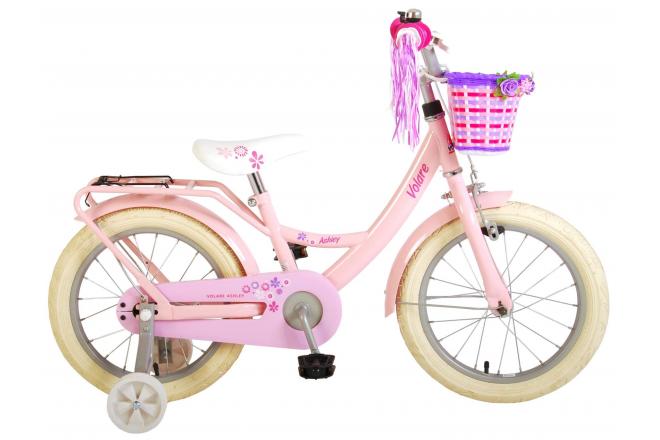VOLARE - Gyerek kerékpár Ashley - Lányok - 16 hüvelyk - Rózsaszín - 95%-ban összeszerelve