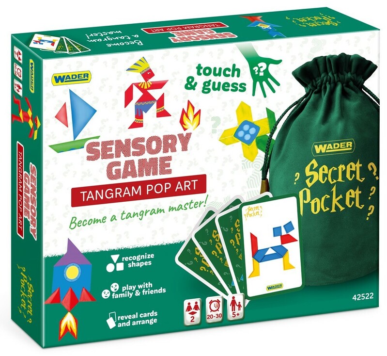 WADER - Secret Pocket: Tangram Pop Art - érzékszervi játék