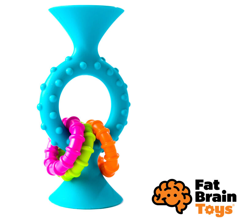 WIKY - Fat Brain csörgő Pipsquiz Loops kék