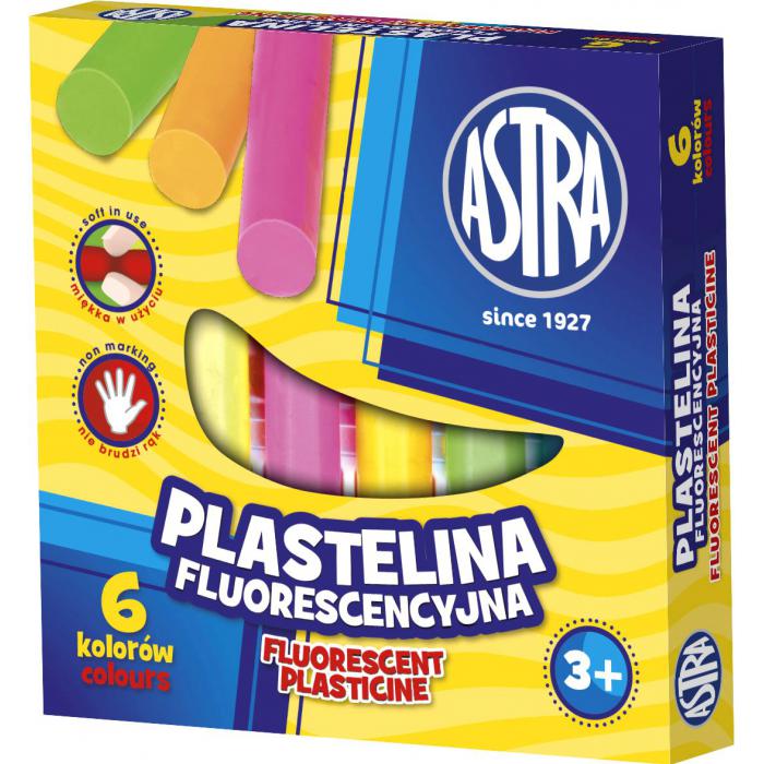 ASTRA - Fluo gyurma 6 színben