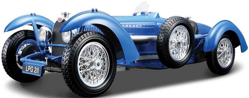 BBURAGO - 1:18 Bugatti 59-es típusú kék
