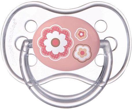 CANPOL BABIES - Szilikon cumizó szimmetrikus 0-6m újszülött baba - rózsaszín