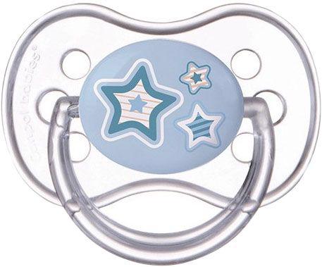 CANPOL BABIES - Szilikon cumizó szimmetrikus 6-18m újszülött baba - kék
