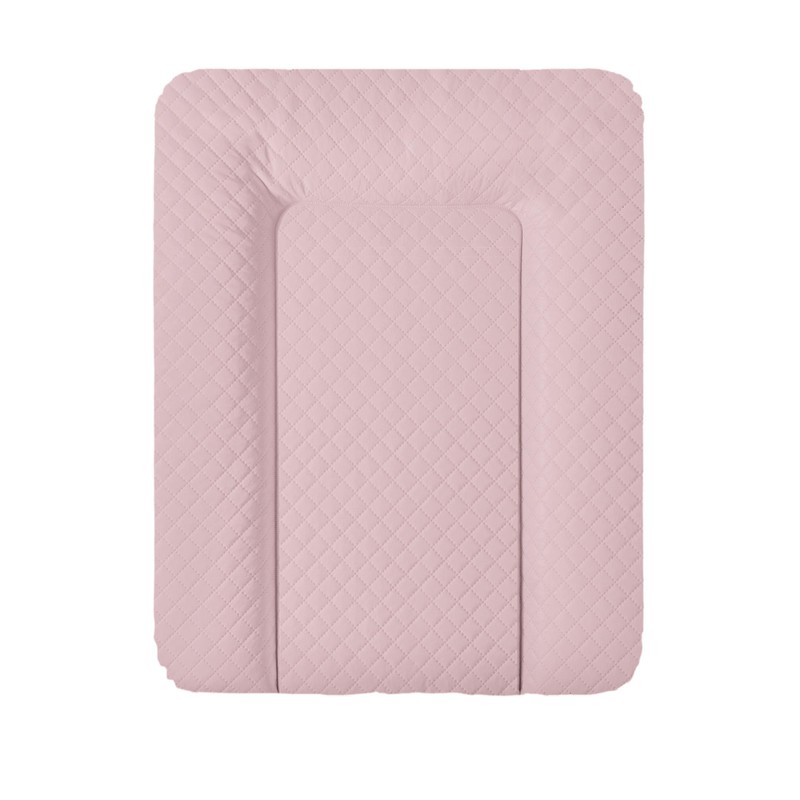 CEBA - Pelenkázó szőnyeg a komódon puha 70x50 cm CARO rózsaszínű